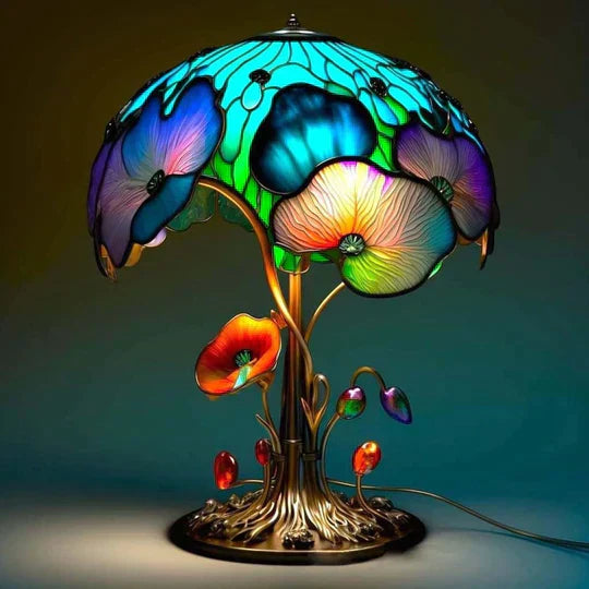 Glaslamp - lampe i farvet glas Fortryllende farver og beroligende lys til alle rum