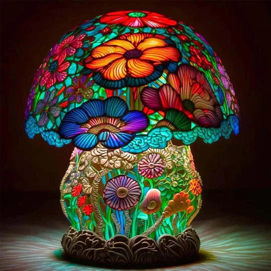 Glaslamp - lampe i farvet glas Fortryllende farver og beroligende lys til alle rum