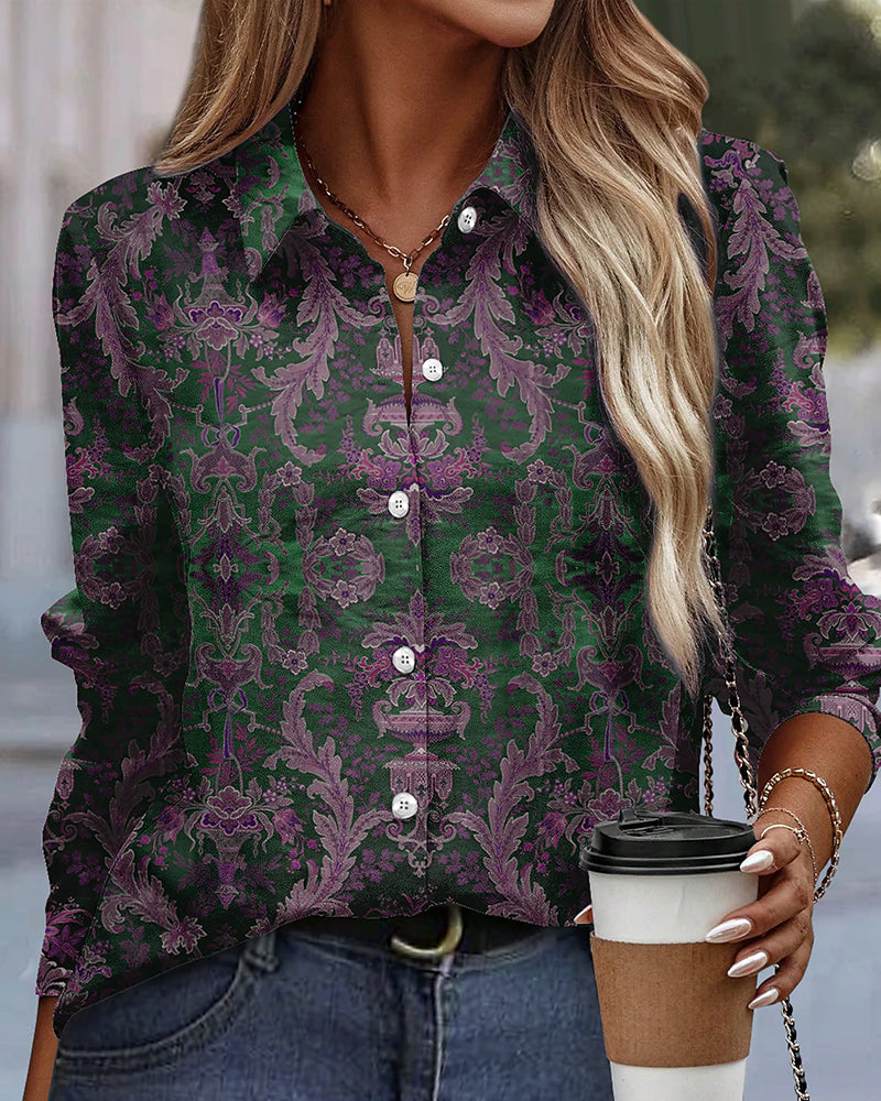 ChicVibe - Elegant flerfarvet bluse | Stilfuld komfort til enhver lejlighed