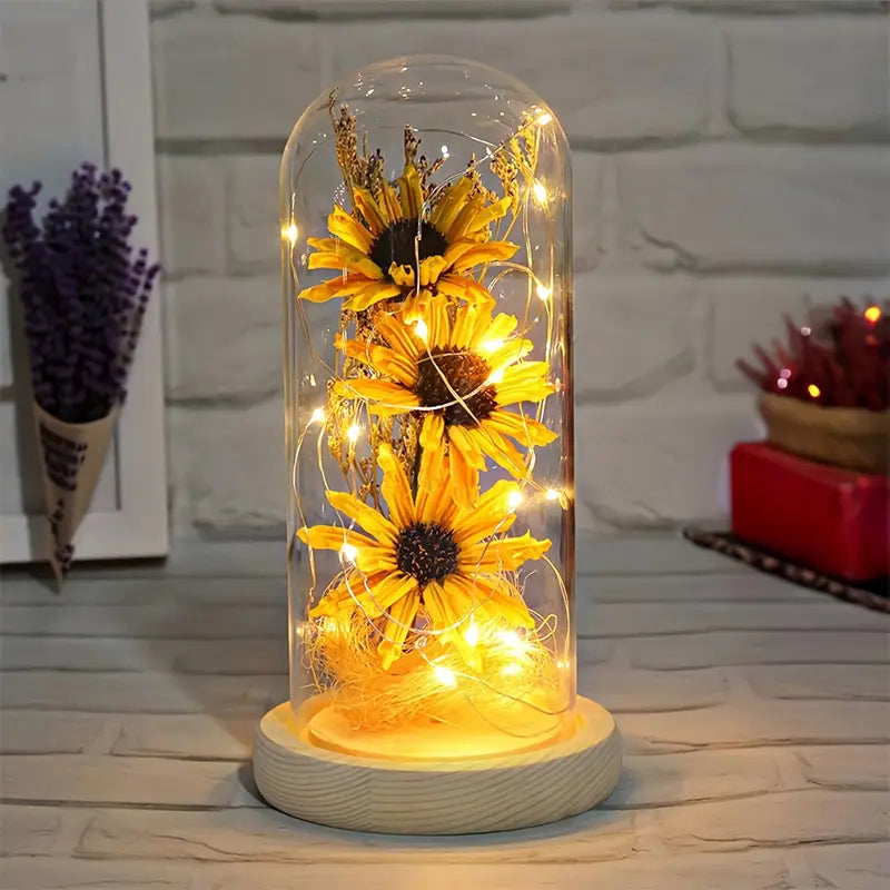 LumiFlora - Fortryllende solsikke LED-lampe