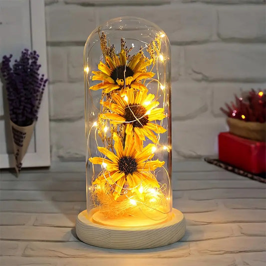 LumiFlora - Fortryllende solsikke LED-lampe