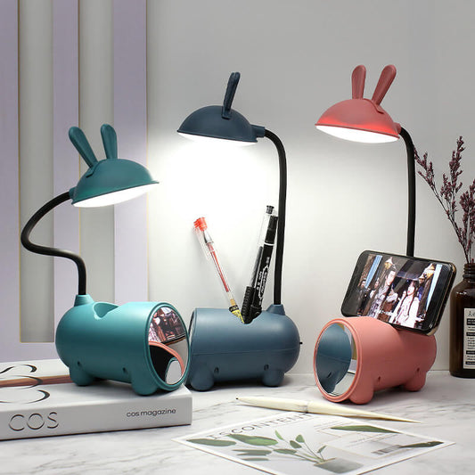LumiRabbit - Kreativ kanin LED touch USB penneholder skrivebordslampe