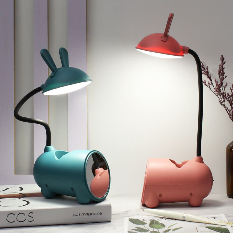 LumiRabbit - Kreativ kanin LED touch USB penneholder skrivebordslampe