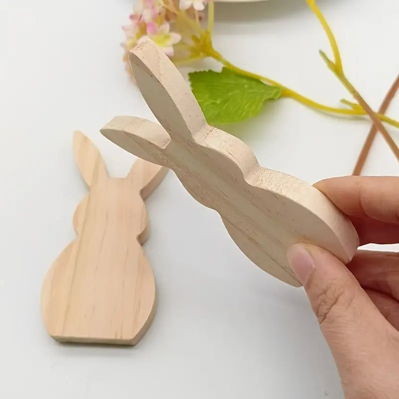 NaturStyle - Naturlige kaninfigurer lavet af træ