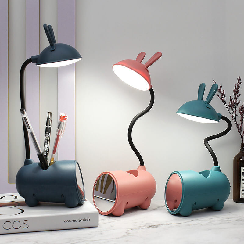 LumiRabbit - Kreativ kanin LED touch USB penneholder skrivebordslampe