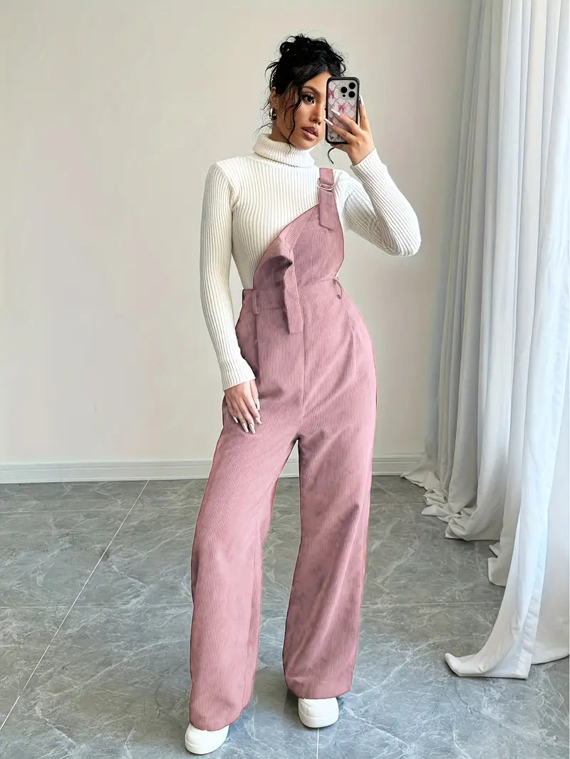 Isabella - Casual jumpsuit i fløjl til kvinder