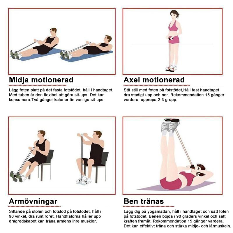 PowerFlex - Multifunktionel justerbar sit-up bar ekstra enhed