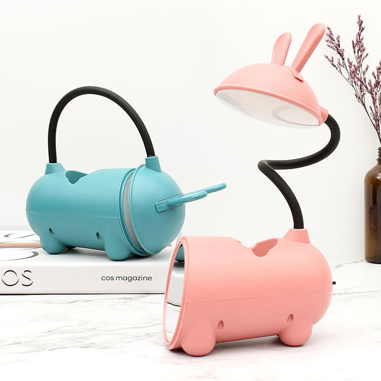 LumiRabbit - Kreativ kanin LED touch USB penneholder skrivebordslampe