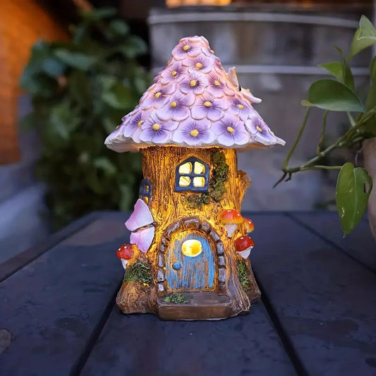 SolarFlair - Solcelledrevet natlampe til blomsterhus