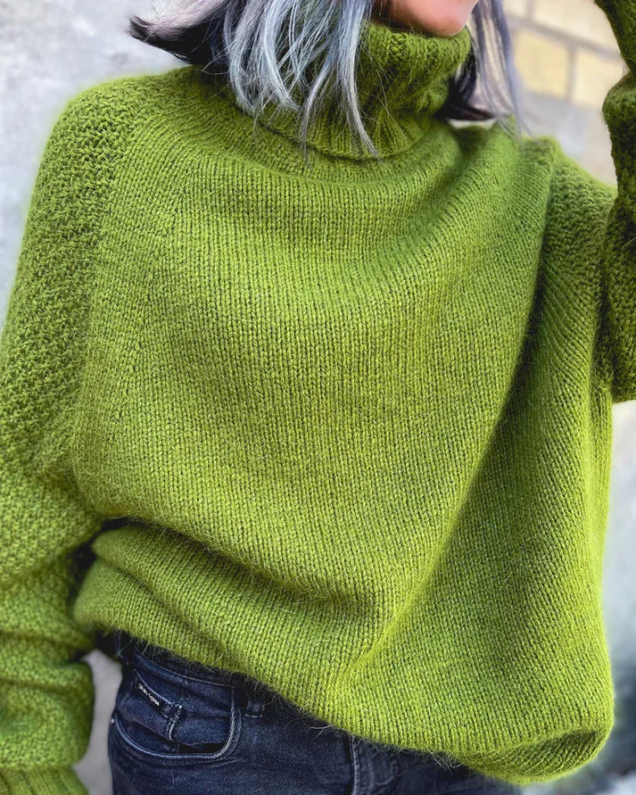 Gisella - Elegant og hyggelig oversize rullekravetrøje til kvinder