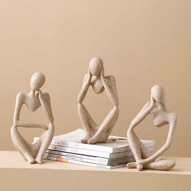 ThinkArt - Reflective Thinker Image | Elegant abstrakt boligindretning