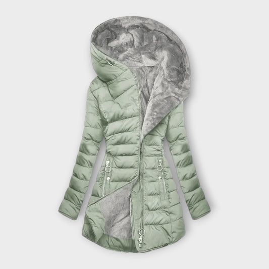 Ivy - Hyggelig pelsforet frakke | Elegance og varme i ét