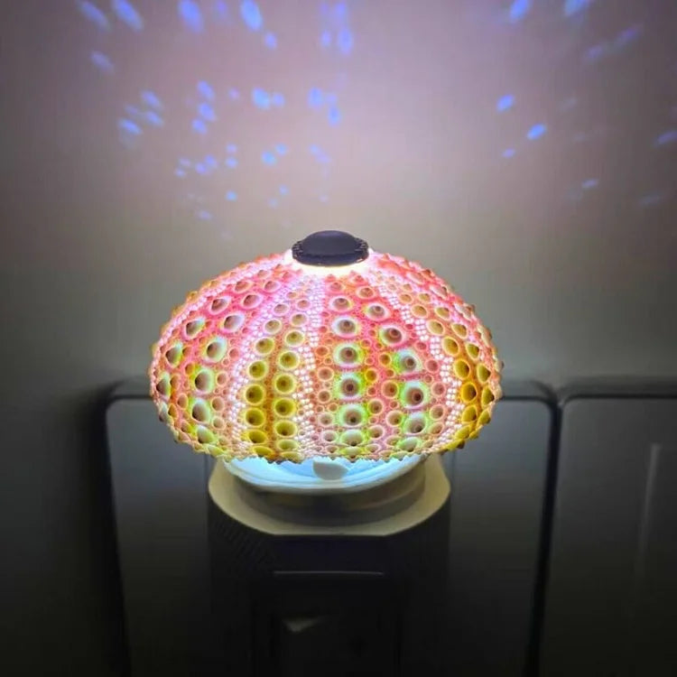 DIY Natlampe i Vintage Stil med Havpindsvin Design – Naturlige Materialer, Knapcellebatteri, Personlig Charme-3