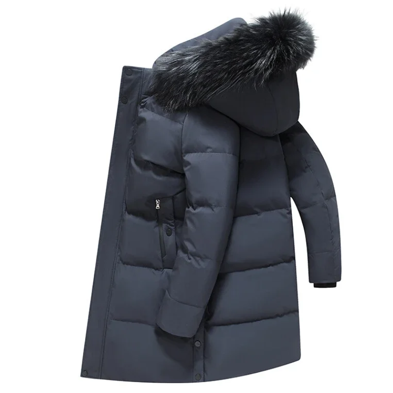 FrostGuard - Parka vinterfrakke til mænd | Elegant varme til kolde vinterdage