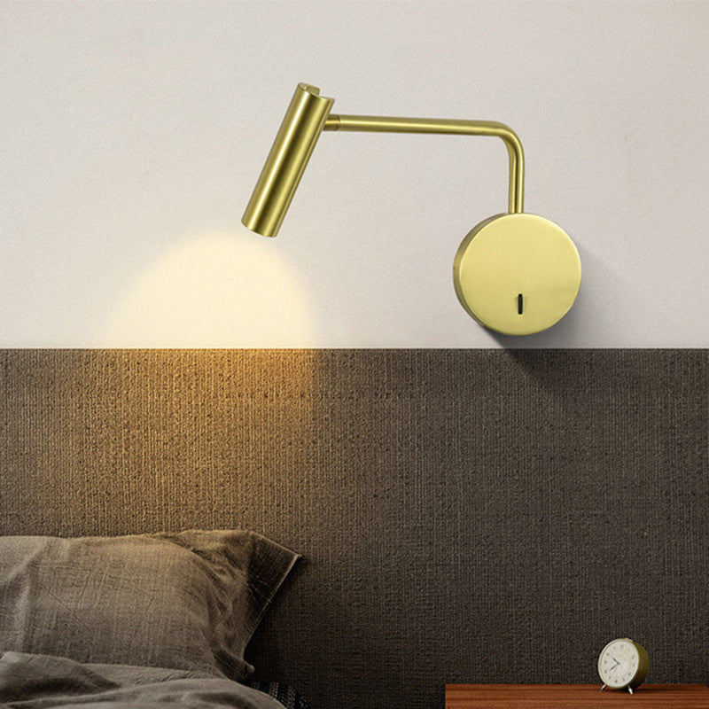 Moderne LED Væglampe i Sort/Hvid – Cylindrisk Design til Stue og Soveværelse-3