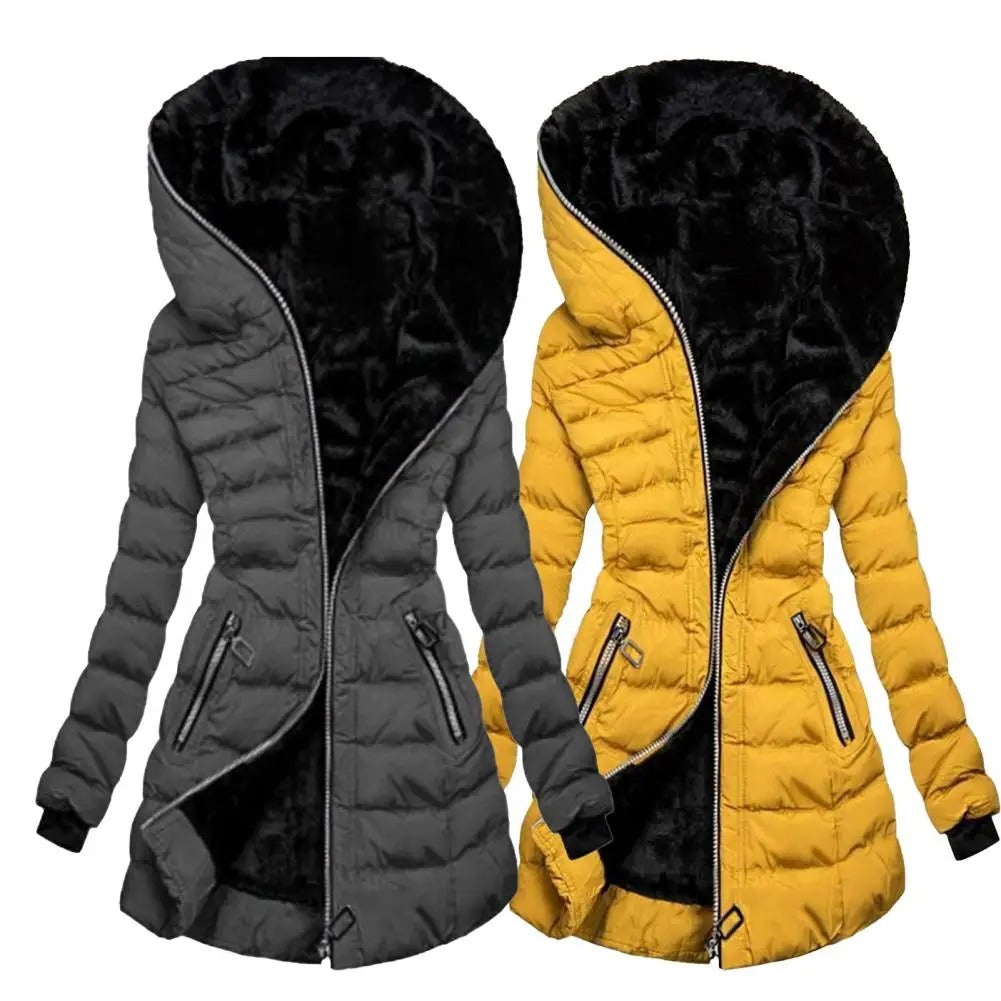 ThermoStyle - Varm plysfrakke | Varme og stil til kolde vinterdage