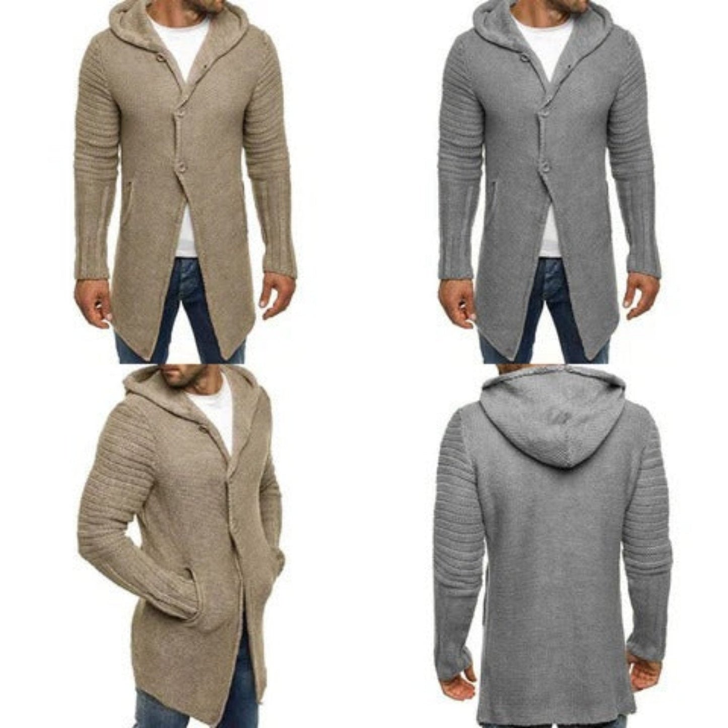 ComfyWear - Lang cardigan med hætte | Varme og komfort til kolde dage