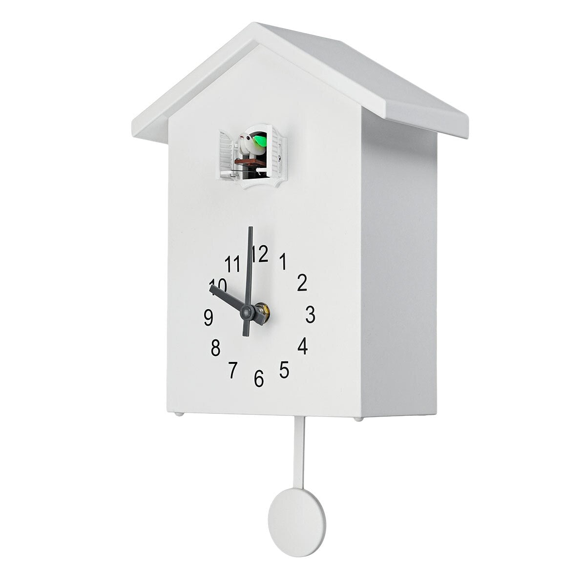 Vægur i Klassisk Design – 20x25 cm, Batteridrevet, Flot i Blå, Hvid og Grøn-3