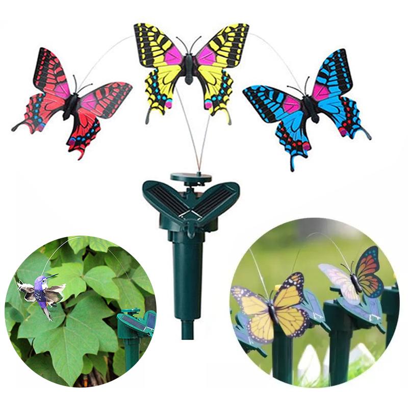 SolarFlair - Solcelledrevet dansende kolibri og sommerfugl
