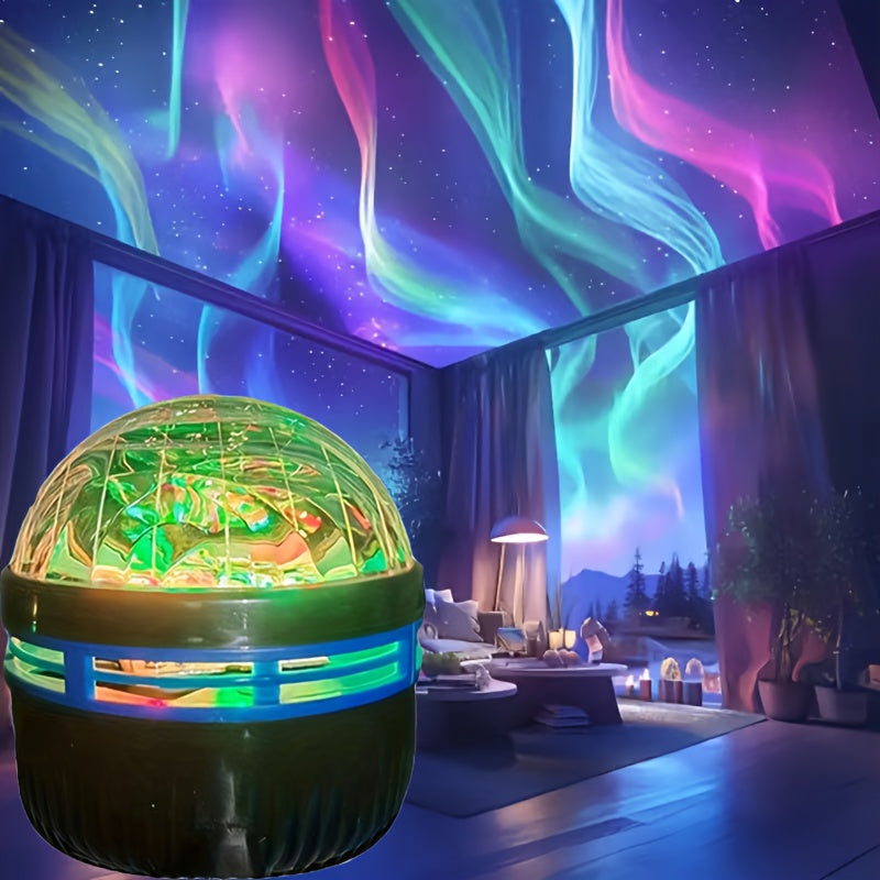 Celestia | Aurora LED-humørlys RGB-fjernbetjening - Stjernehimmelprojektor til soveværelse, boligindretning og afslapning