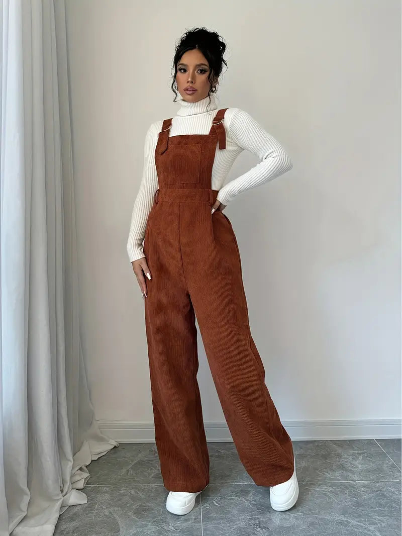 Isabella - Casual jumpsuit i fløjl til kvinder