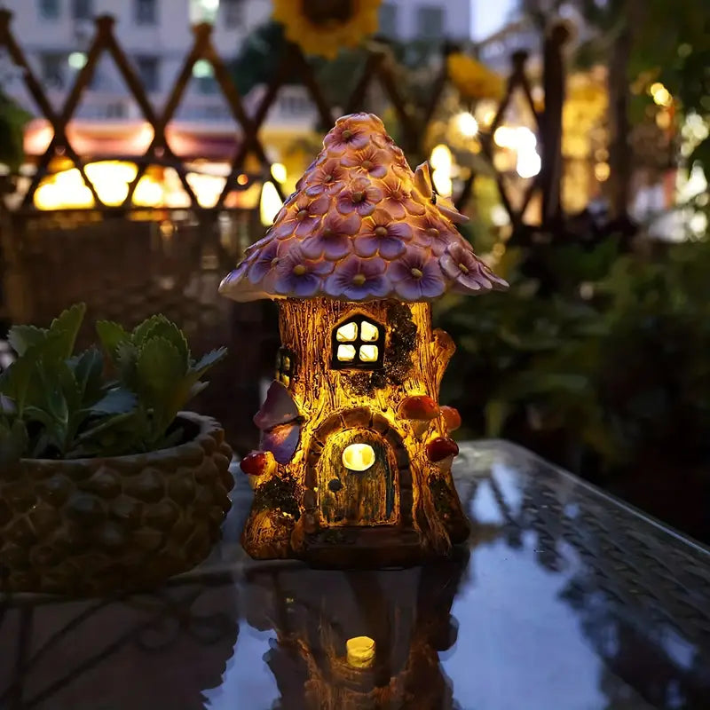 SolarFlair - Solcelledrevet natlampe til blomsterhus