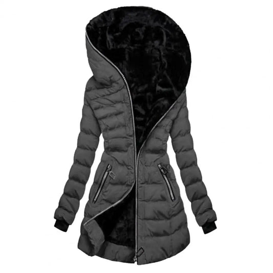 ThermoStyle - Varm plysfrakke | Varme og stil til kolde vinterdage