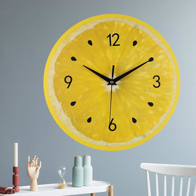 FreshTime - Vægur citron - Levende citrusdesign