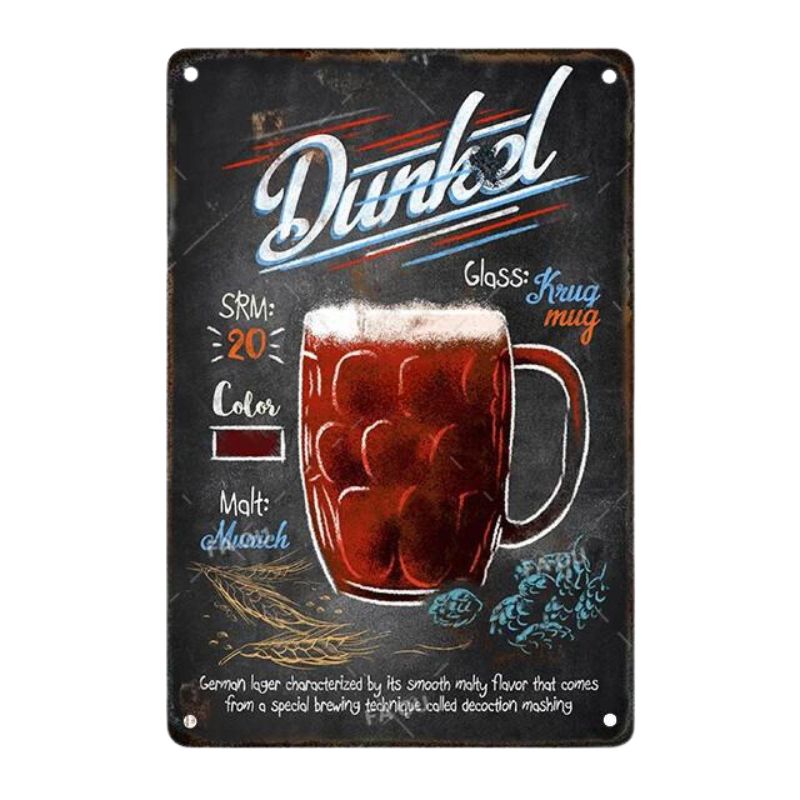 Variant image for Retro Metalplakat 30 x 20 cm – Vandtæt, Holdbar og Vintage Design til Hyggelig Atmosfære i Stuen-2