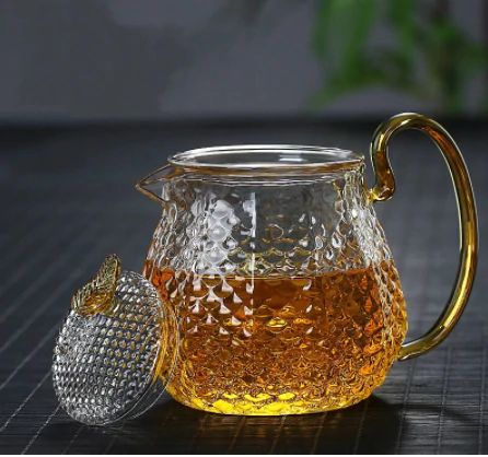 Teaviva - Tekande af varmebestandigt borosilikatglas med filter og/eller kop