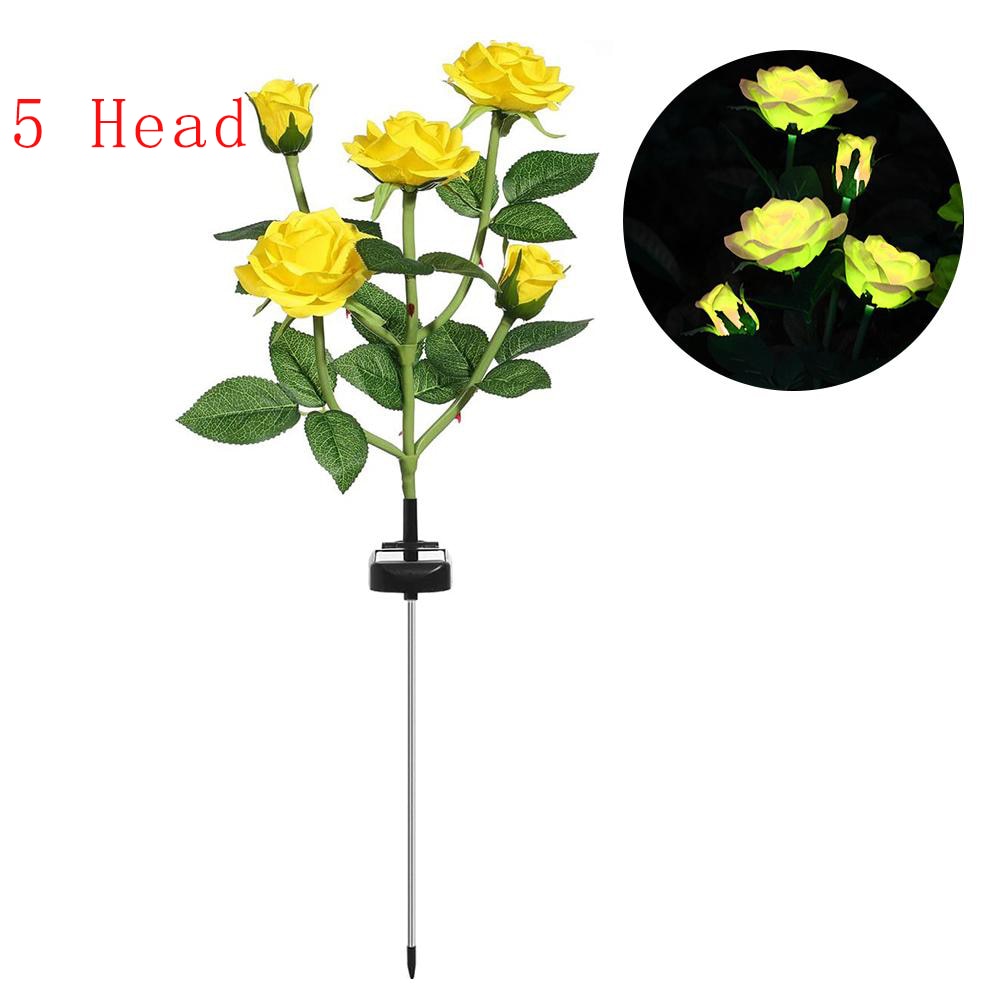 LumiRose - Solar LED rosenblomst natlampe til haven