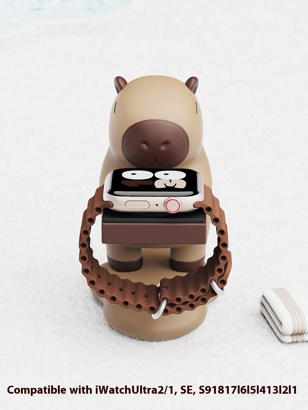 CapyCharge - Apple Watch Capybara opladningsholder