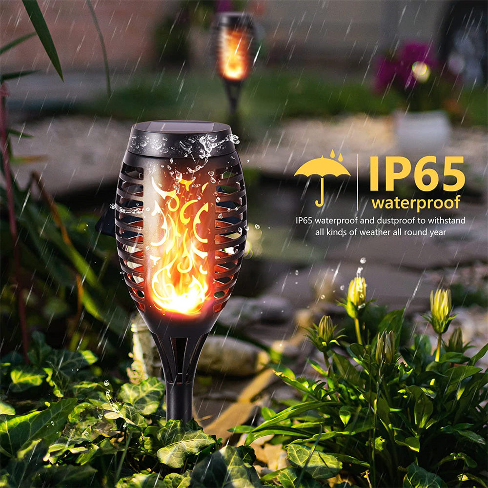 SolarFlame - Solcelle-lommelygter med blinkende LED-flamme