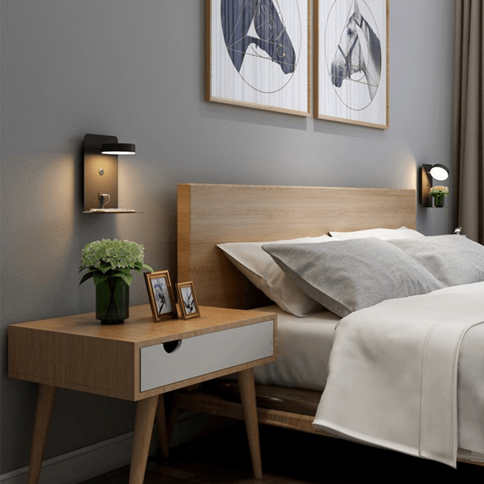 SmartBeam - Vægmonteret natlampe med 330° rotation