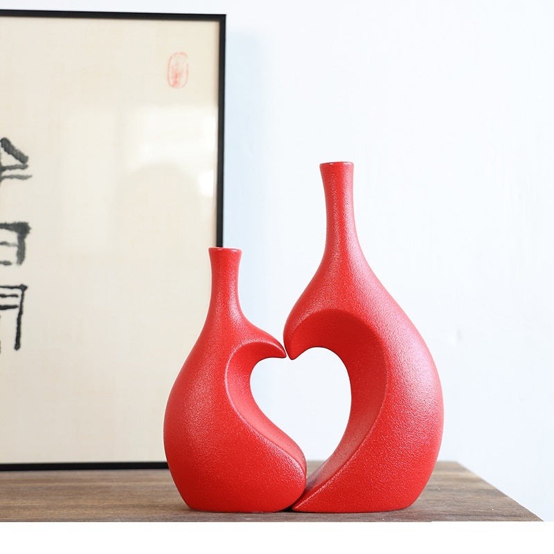 Variant image for Elegant Keramisk Vase i Europæisk Design – Høj Kvalitet til Indretning i Hvid, Sort, Grå eller Blå-1