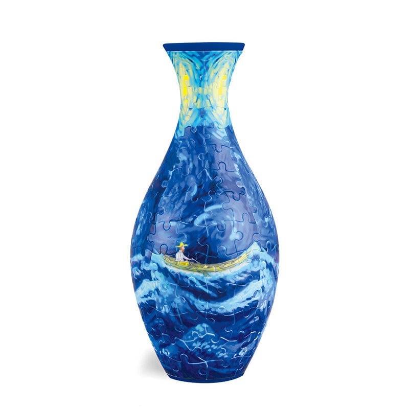 EcoBloom - 3D Puzzle Vase - Dekorativ blomstervase med aftagelig vandbeholder