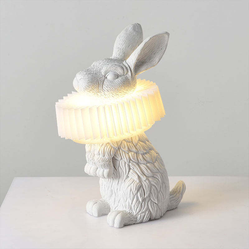 Moderne LED Tafellampe i Hvid Metal og Hars til Soveværelse og Spisestue – Dimbart, Energisparende E27 Fatning-5