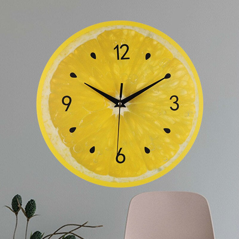 FreshTime - Vægur citron - Levende citrusdesign