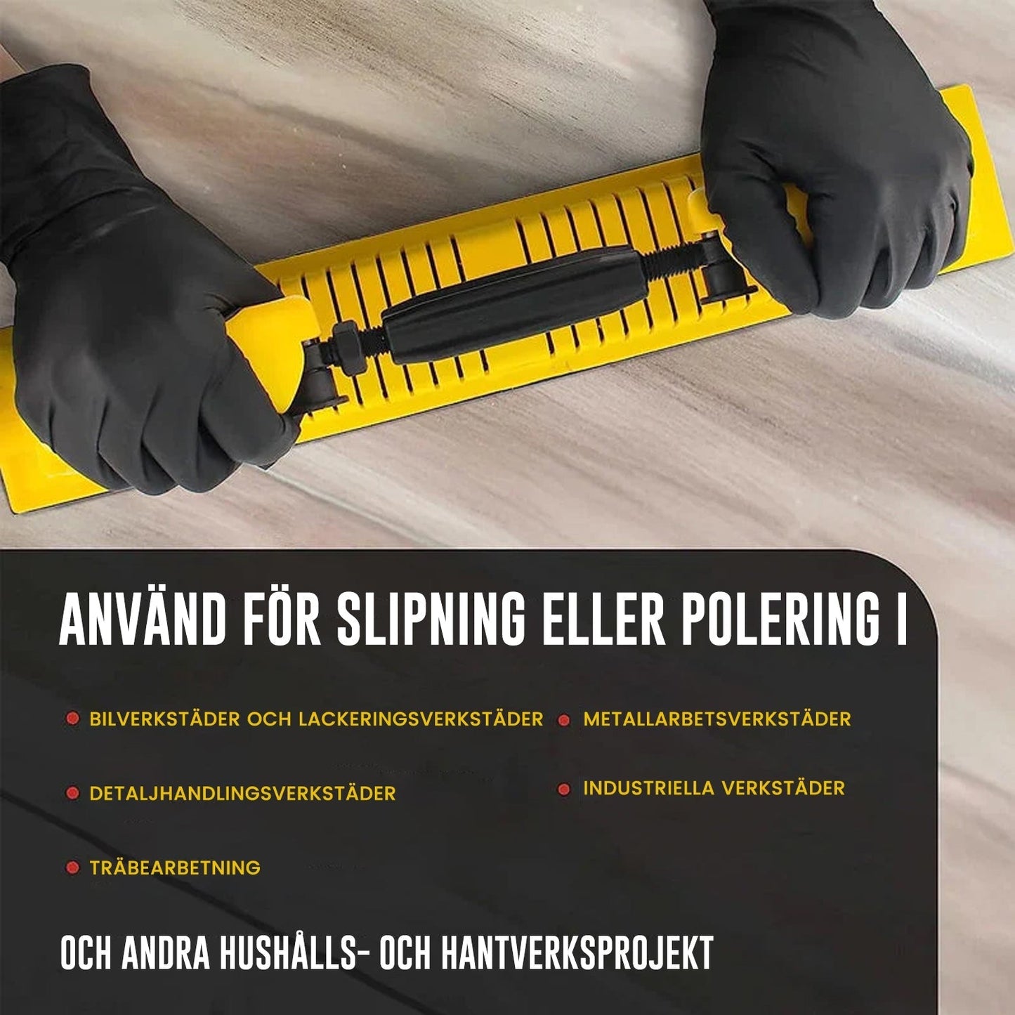 SmoothGrip - Justerbart håndslibeværktøj til longboard, håndholdt slibeklods og håndsliber