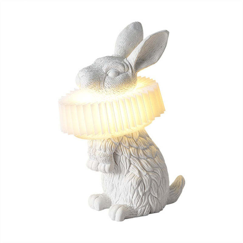 Moderne LED Tafellampe i Hvid Metal og Hars til Soveværelse og Spisestue – Dimbart, Energisparende E27 Fatning-6