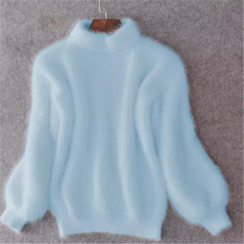Livia - Jumper i vintage angora-stil