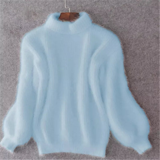 Livia - Jumper i vintage angora-stil