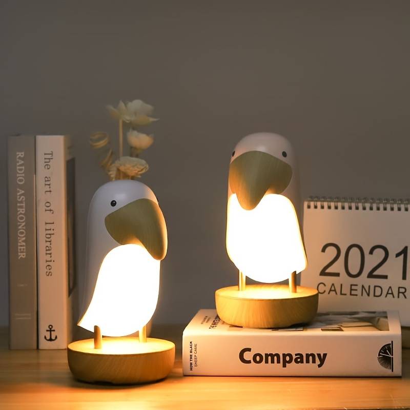 Opladelig Bordlampe Uden Ledning i Specht Design – Bærbar og Energieffektiv LED Lampe til Skrivebord eller Natbord-2