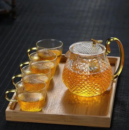 Teaviva - Tekande af varmebestandigt borosilikatglas med filter og/eller kop