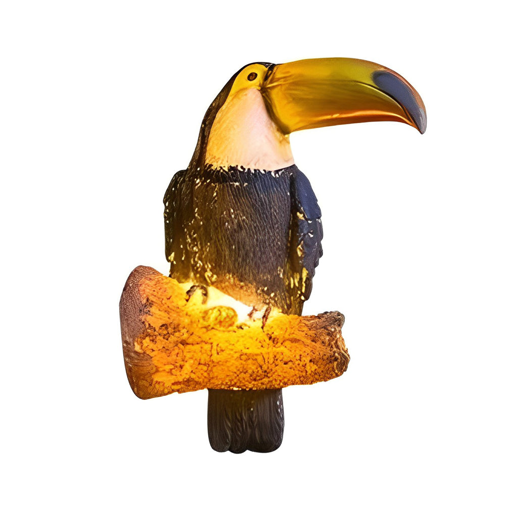 TierLicht - Vandtæt LED-udendørslampe i dyreform med papegøjedesign