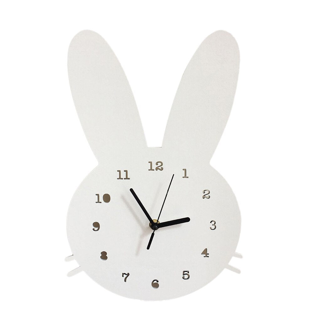 BunnyTime - Sødt vægur til børn i kanindesign