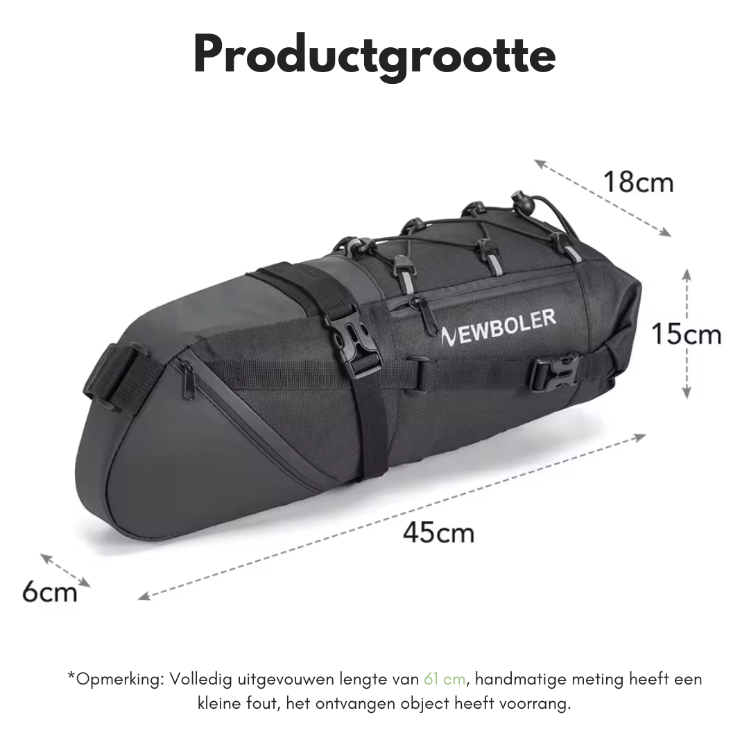 TrailGuard - Vandtæt cykelsadeltaske - 10L kapacitet