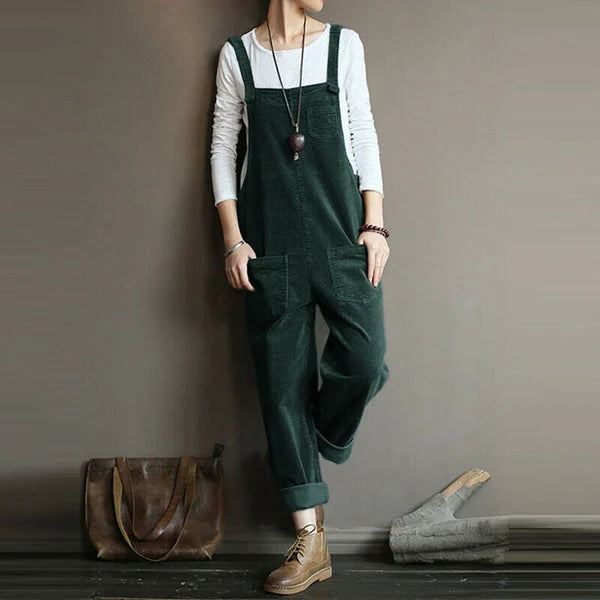 CozyChic - Afslappet jumpsuit i fløjl | Perfekt jumpsuit til enhver lejlighed