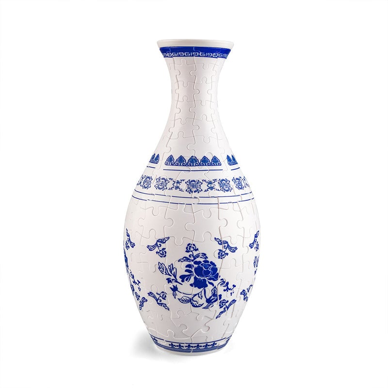 EcoBloom - 3D Puzzle Vase - Dekorativ blomstervase med aftagelig vandbeholder