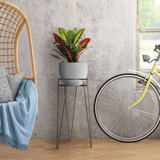 GreenStyle - mDesign Midcentury sæt med 3 gulvplanter i metal